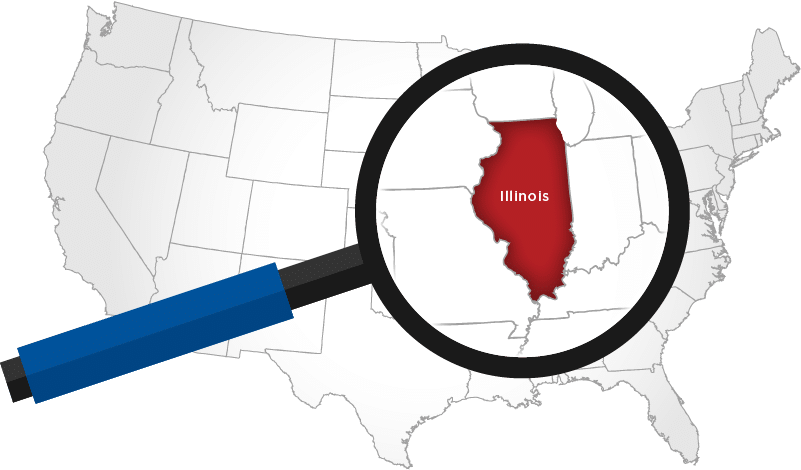 US Map: Illinois